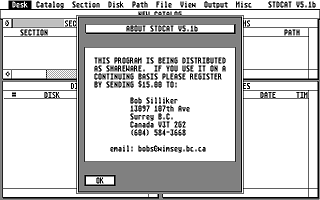 STDCAT — screenshot 1